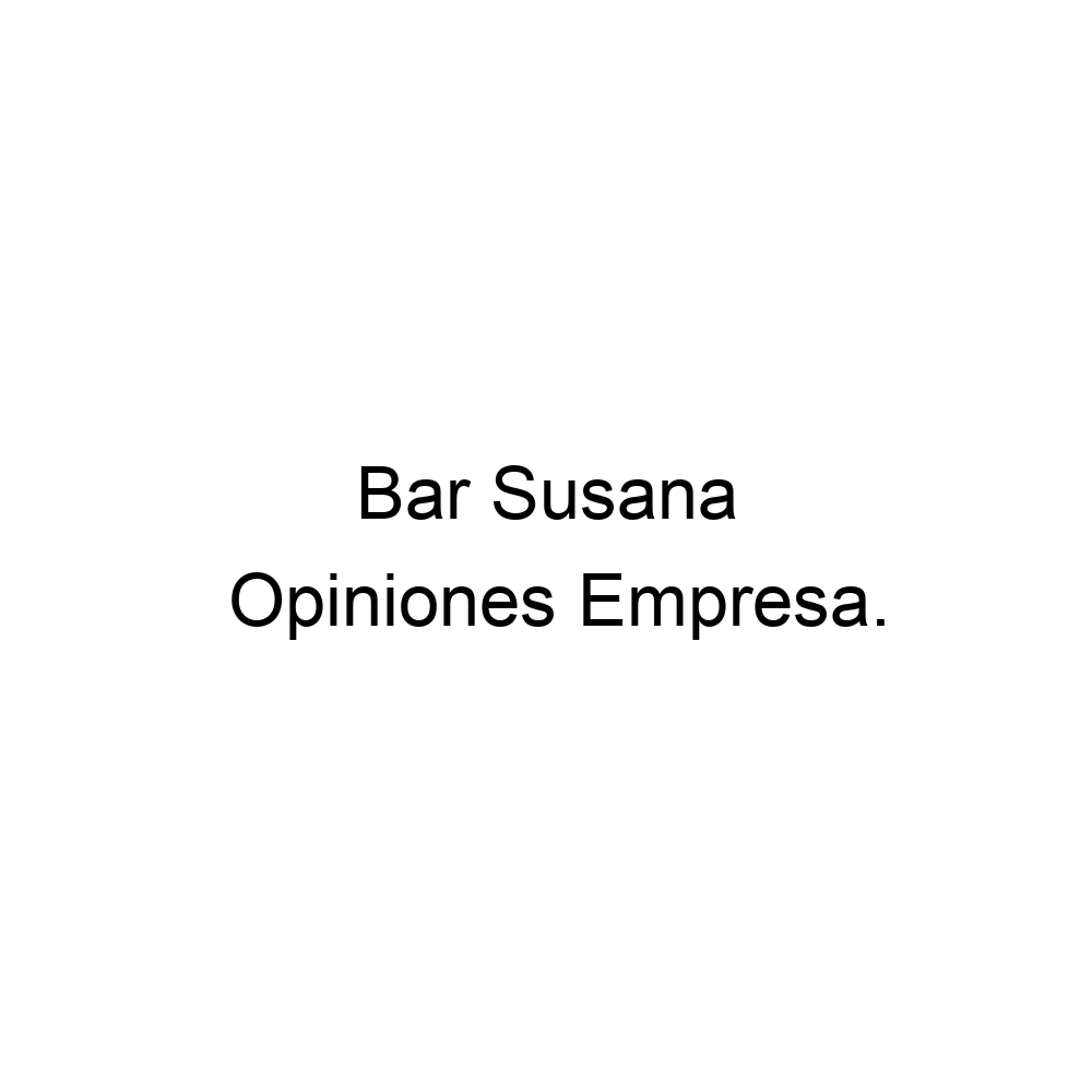 Opiniones Bar Susana, Pravia ▷ 985820430