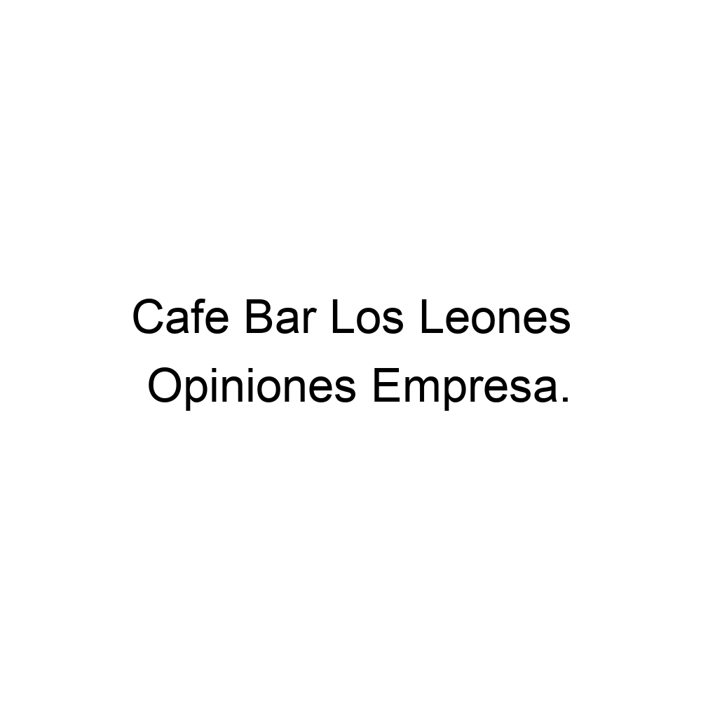 Opiniones Cafe Bar Los Leones, Barbate ▷ 650963569